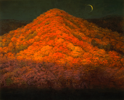 奥田元宋、『花ひらく南房』、希少画集画、新品高級額装付、状態良好 